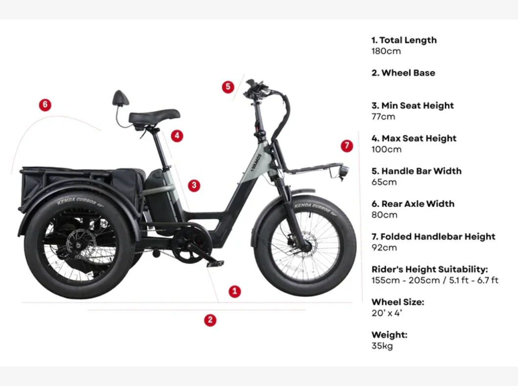 Vamos Papa Grande Pro 2026 - 3 Wheel E-Trike Bike - Image 4